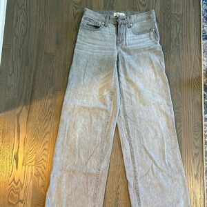 Grey, Madewell lowered jeans